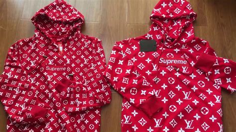 louis vuitton supreme sweatshirt fake|Louis Vuitton supreme hoodie price.